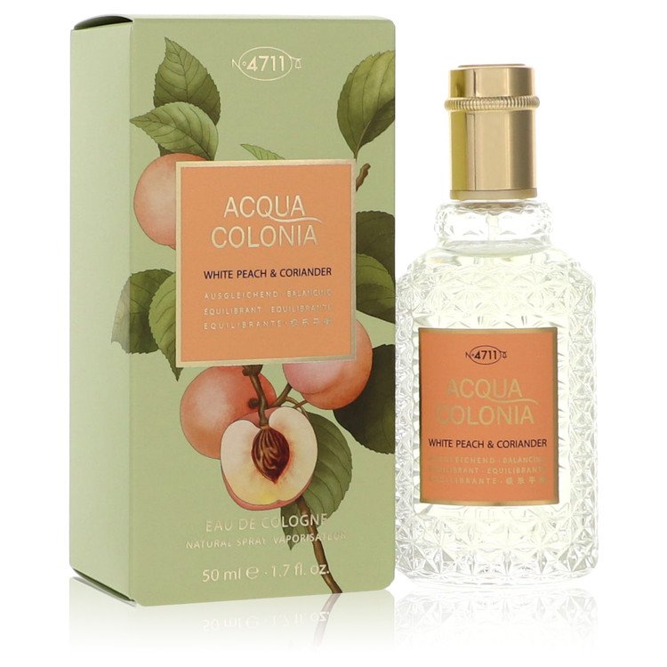 4711 Acqua Colonia White Peach & Coriander by Maurer & Wirtz Eau De Cologne Spray for Women